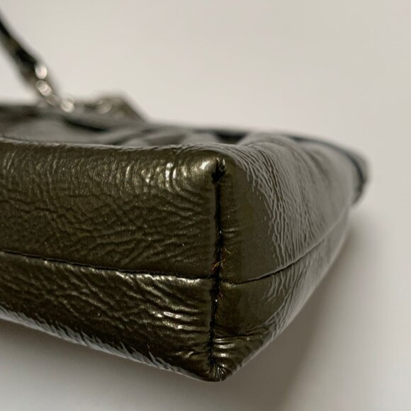 Coach Olive Patent Leather Wristlet - Picture 3 of 5